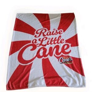 NEW Raising Cane’s Raise A Little Cane Plush Throw Holiday Blanket 50X60 Promo